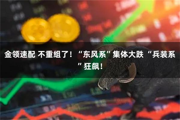 金领速配 不重组了！“东风系”集体大跌 “兵装系”狂飙！