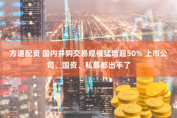 方道配资 国内并购交易规模猛增超50% 上市公司、国资、私募都出手了