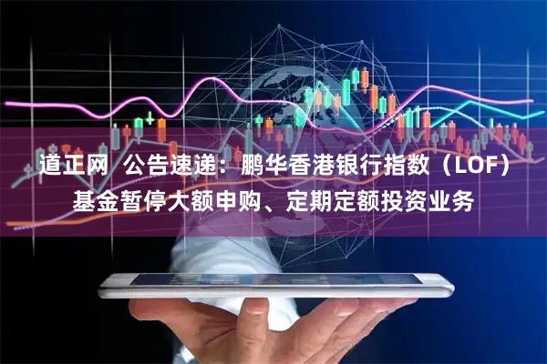道正网  公告速递：鹏华香港银行指数（LOF）基金暂停大额申购、定期定额投资业务